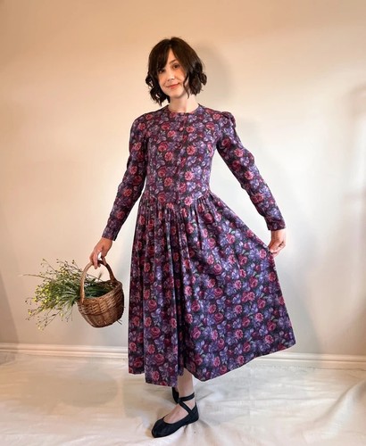 Abito midi floreale laura - floreale,
