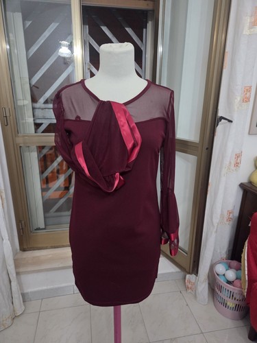 Abito donna mini bordeaux