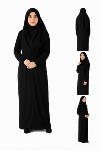 Abito preghiera hijab nero - da,